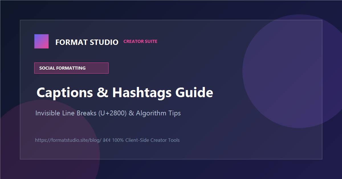 Instagram caption line breaks guide thumbnail